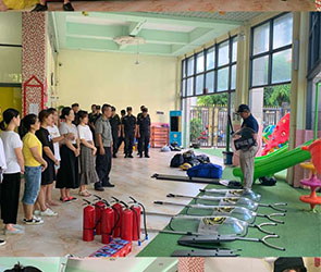 ?？谑型赓Q(mào)幼兒園開展2019防火災(zāi)與反恐防暴演練